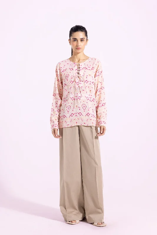 PRINTED SHIRT (E1650/108/316)-- Graphic T-Shirt Round Neck Polyester