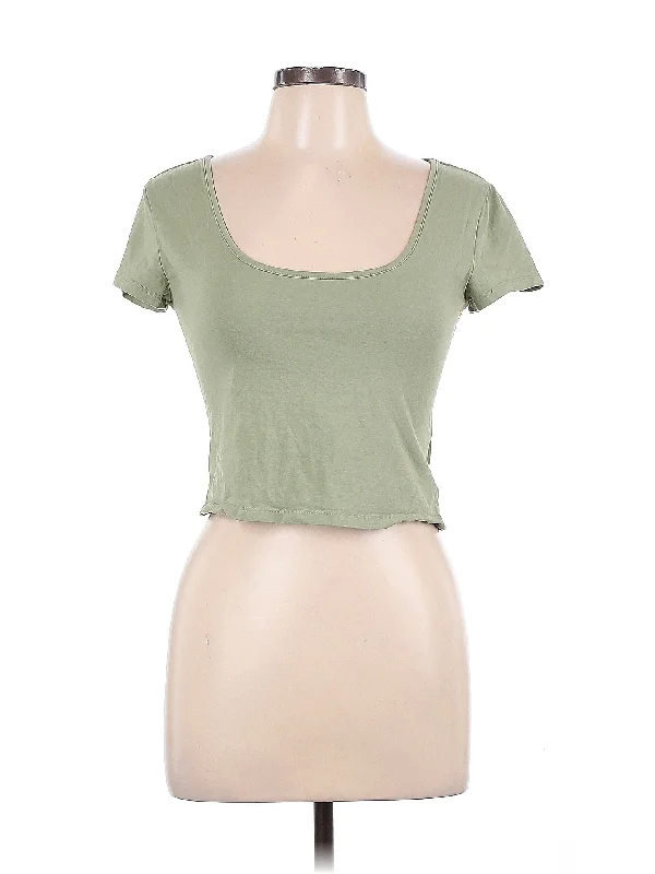 Short Sleeve T Shirt-- Front Pockets Side Pockets Patch Pockets