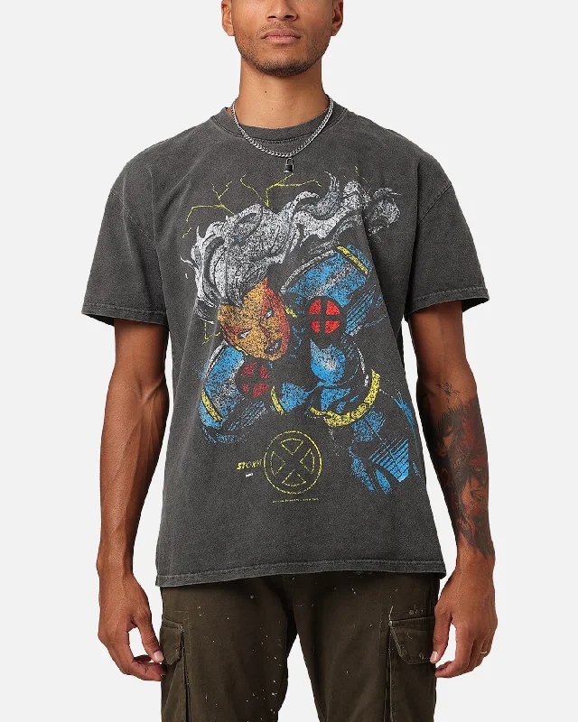 Marvel X-Men Storm Heavyweight T-Shirt Black Wash-- Ribbed T-Shirt High Neck Heavyweight Marvel X-Men Storm Heavyweight T-Shirt Black Wash-- Ribbed T-Shirt High Neck Heavyweight