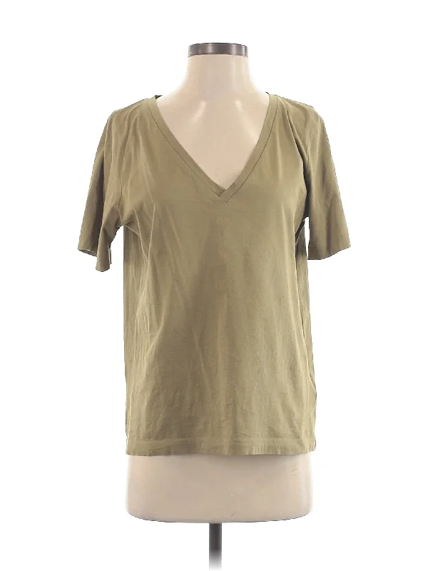 Short Sleeve T Shirt-- Fleece Fabric Down Fabric Feather Fabric