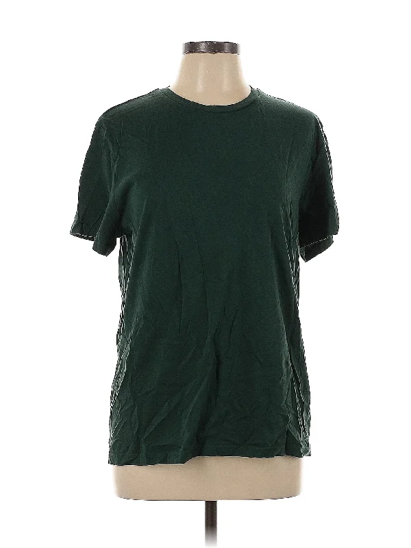 Short Sleeve T Shirt-- Notch Collar Peter Pan Collar Cowl Neck
