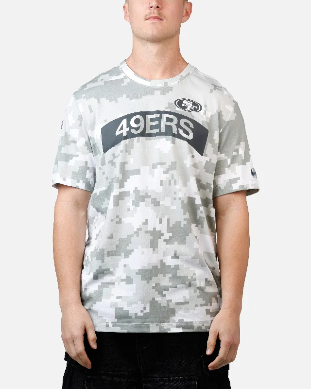Nike San Francisco 49ers Salute to Service T-Shirt Camouflage-- Collared T-Shirt Boat Neck A-Line Nike San Francisco 49ers Salute to Service T-Shirt Camouflage-- Collared T-Shirt Boat Neck A-Line