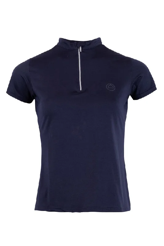 Melanie Mon-Tech Shirt - Navy-- Lace Blend Ribbed Blend Corduroy Blend