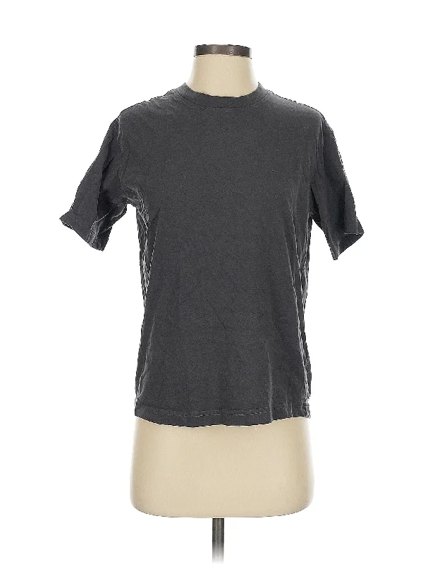 Short Sleeve T Shirt-- Boxy Fit Fitted Loose