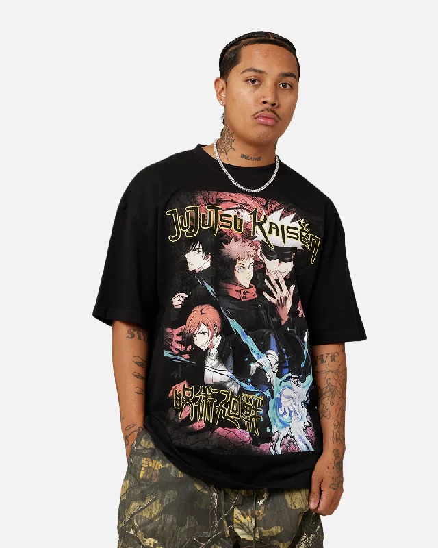 Goat Crew X Jujutsu Kaisen Heavyweight T-Shirt Black-- Chenille Fabric Brocade Fabric Lace Fabric Goat Crew X Jujutsu Kaisen Heavyweight T-Shirt Black-- Chenille Fabric Brocade Fabric Lace Fabric