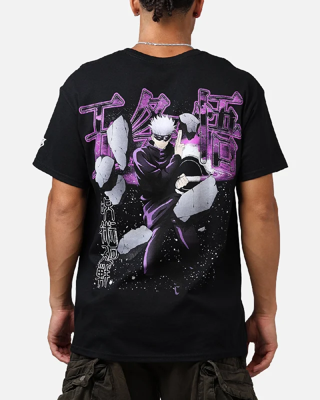 Goat Crew X  jujutsu kaisen Gojo T-Shirt Black-- Collared Crew Neck Turtle Neck