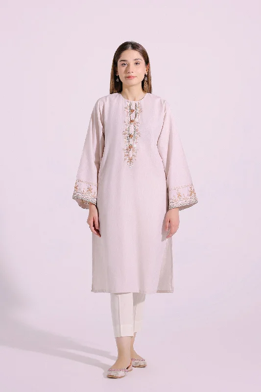 EMBROIDERED SHIRT (E4107/102/006)-- Beaded Sequined Faux Fur