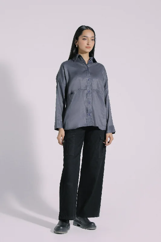 SHIRT (E0699/108/906)-- Ribbed Striped Patterned