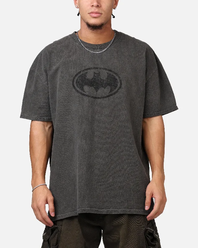Goat Crew X DC Batman Batman Logos Heavyweight T-Shirt Black Wash-- Mesh Canvas Denim Goat Crew X DC Batman Batman Logos Heavyweight T-Shirt Black Wash-- Mesh Canvas Denim