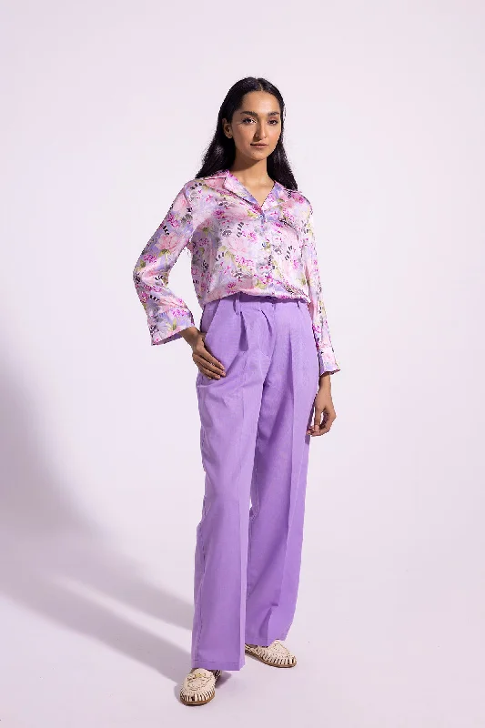 PRINTED BUTTON DOWN SHIRT (E0796/108/514)-- Print Jacquard Patchwork