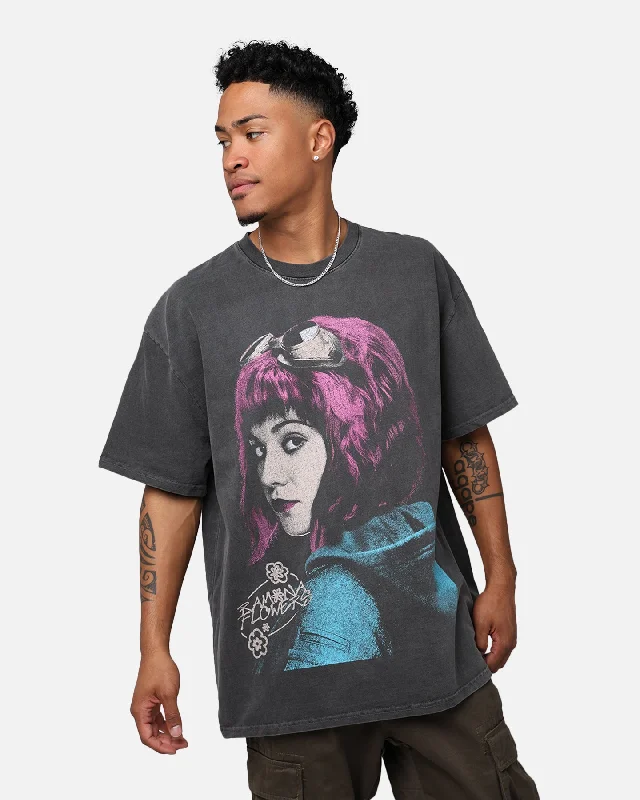 American Thrift X Scott Pilgrim Ramona Flowers Heavyweight Vintage T-Shirt Black Wash-- Mesh Fabric Canvas Fabric Denim Fabric American Thrift X Scott Pilgrim Ramona Flowers Heavyweight Vintage T-Shirt Black Wash-- Mesh Fabric Canvas Fabric Denim Fabric