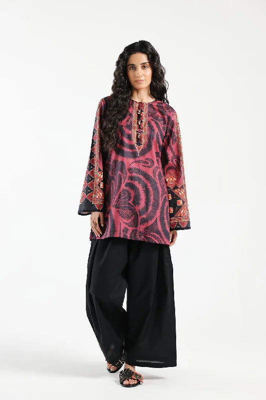 PRINTED SHIRT (E5301/102/421)-- Mesh Canvas Denim