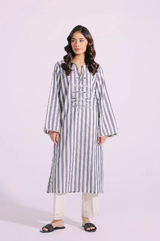 EMBROIDERED SHIRT (E4038/102/905)-- Plaid T-Shirt Polka Dot Checkered