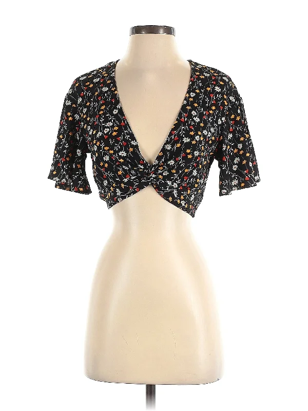 Short Sleeve T Shirt-- Silk Blend Satin Velvet