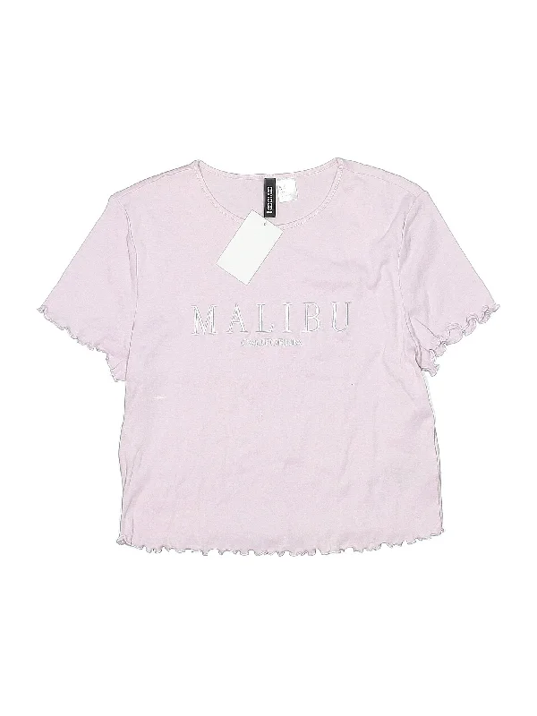 Short Sleeve T Shirt-- Mesh Fabric Canvas Fabric Denim Fabric