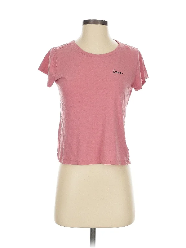 Short Sleeve T Shirt-- Solid Color Striped Floral