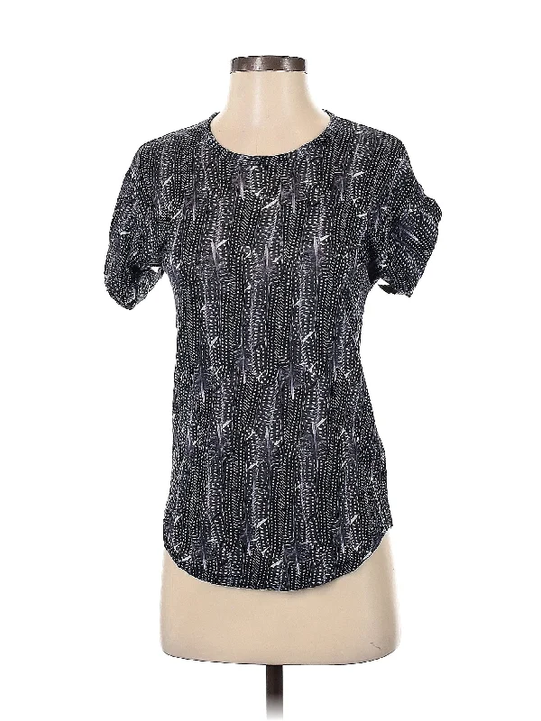 Short Sleeve T Shirt-- Collared Crew Neck Turtle Neck