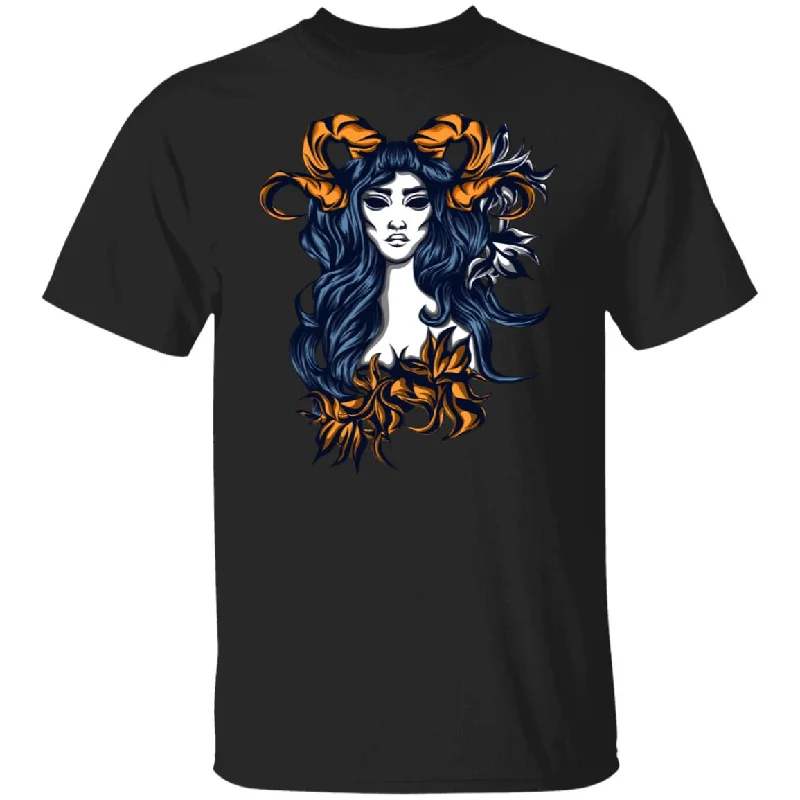 Horned Goddess Shirt-- Iron Safe Non-Iron Wrinkle Free
