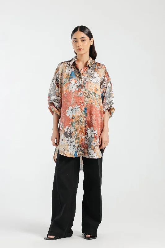 PRINTED SHIRT (E1640/108/212)-- Fleece Fabric Down Fabric Feather Fabric