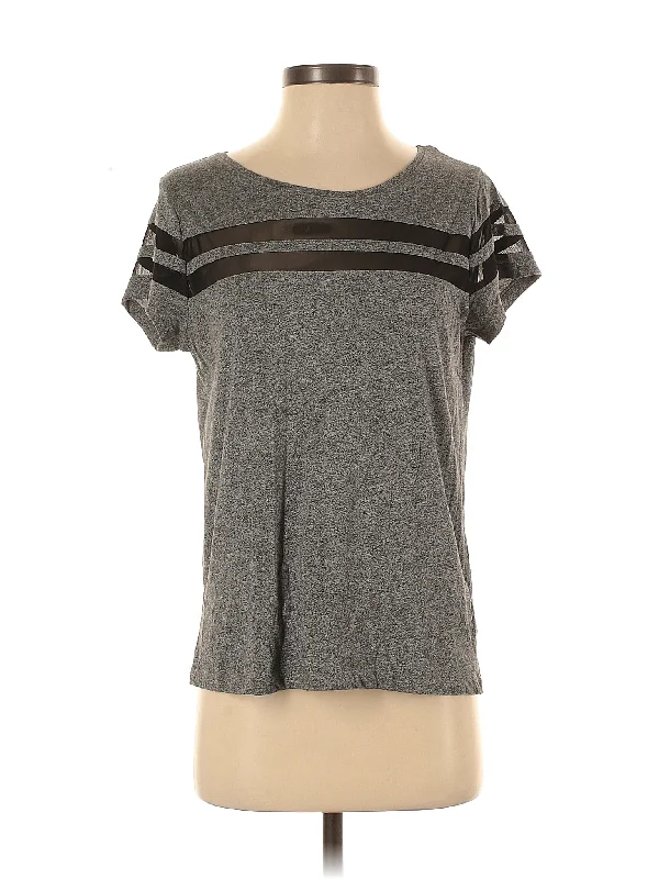 Short Sleeve T Shirt-- Seamless Knitted Crochet