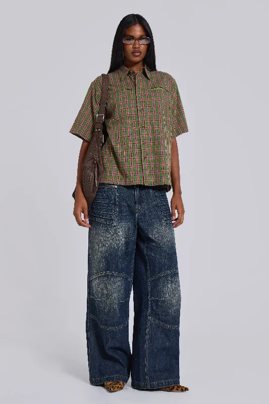 Acid Short Sleeve Shirt-- Jersey Fabric Tulle Fabric Batik Fabric