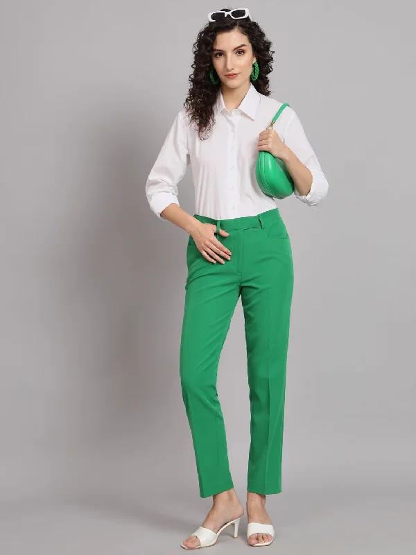 Comfort Fit Cotton  Shirt - White-- Polka Dot Checkered Tartan