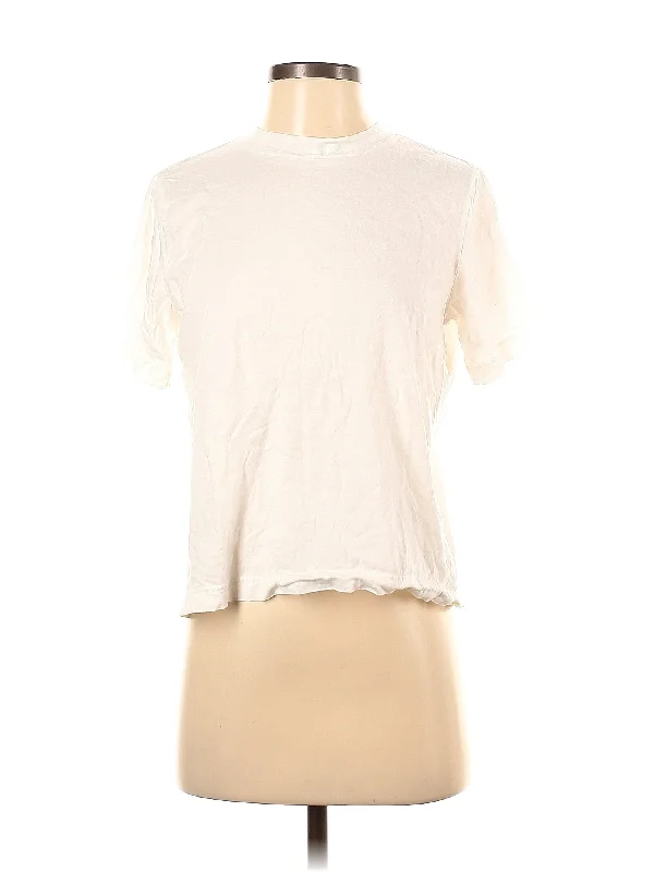 Short Sleeve T Shirt-- Zippered Buttoned Snapped