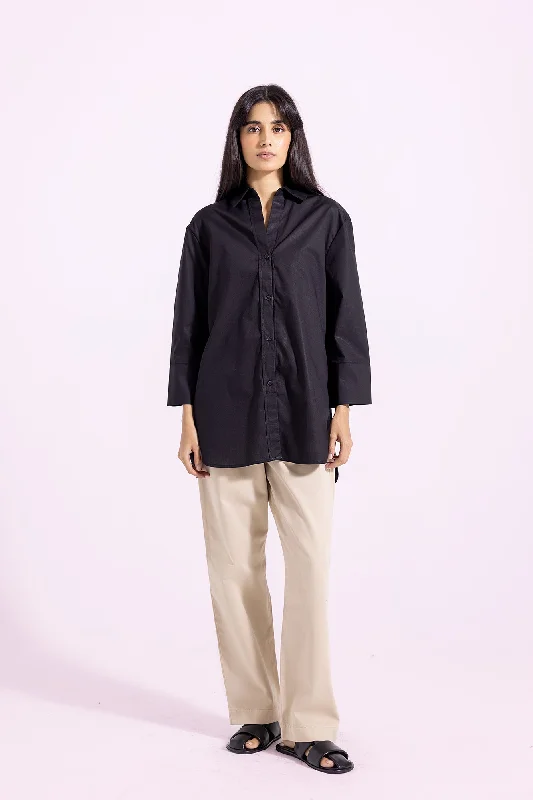 BUTTON DOWN SHIRT (E1676/108/902)-- Front Pockets Side Pockets Patch Pockets