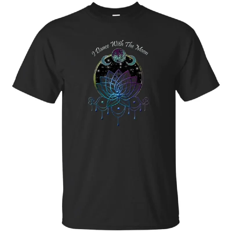 I Dance With The Moon Shirt-- Print Jacquard Patchwork