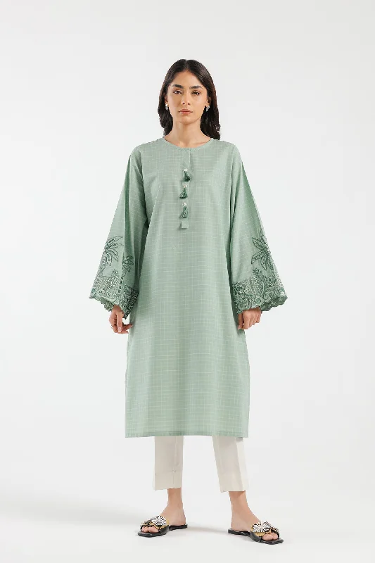 EMBROIDERED SHIRT (E4066/102/709)-- Nylon Fabric Polyester Fabric Spandex Fabric