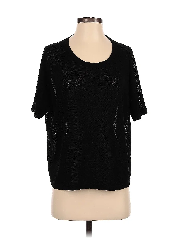 Short Sleeve T Shirt-- Print Jacquard Patchwork
