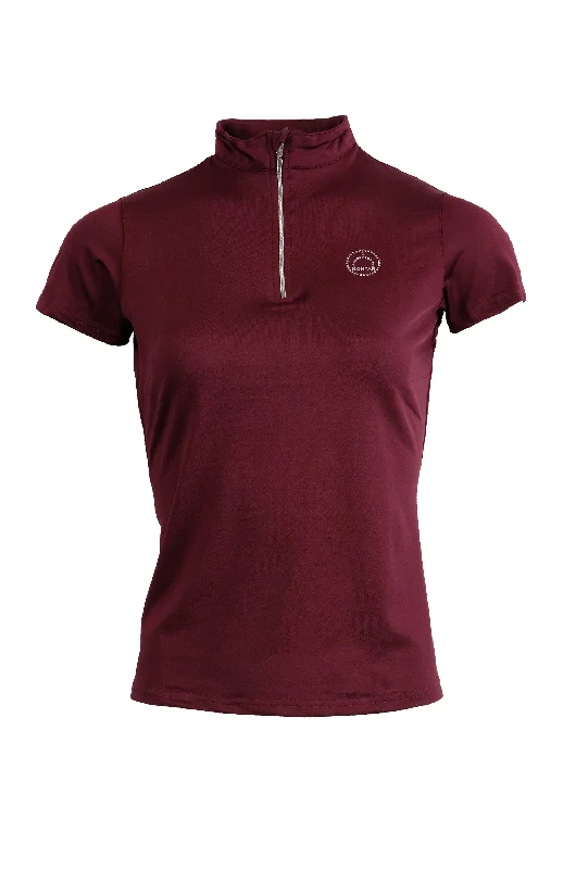 Everly Mon-Tech Shirt - Plum-- Casual Formal Business