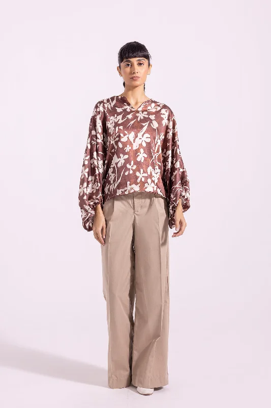 PRINTED SHIRT (E1257/108/111)-- Chenille Brocade Lace