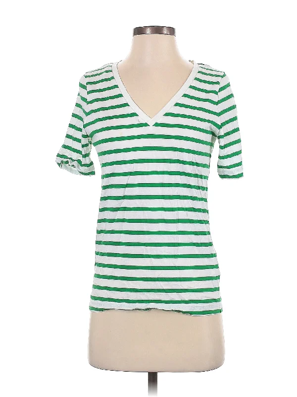 Short Sleeve T Shirt-- Lace Blend Ribbed Blend Corduroy Blend