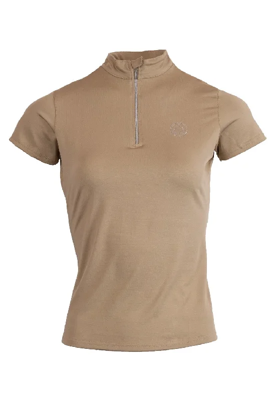 Everly Mon-Tech Shirt - Mud - SALE-- Knit Fabric Woven Fabric Fleece Fabric