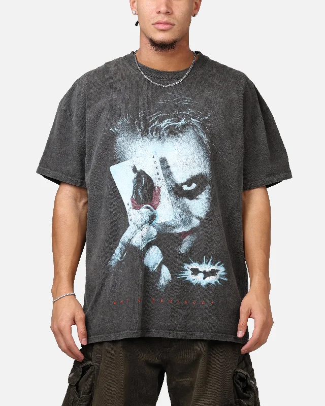 American Thrift X DC Batman The Dark Knight '08 Heavyweight T-Shirt Black Wash-- Handmade Hand-knitted Hand-woven American Thrift X DC Batman The Dark Knight '08 Heavyweight T-Shirt Black Wash-- Handmade Hand-knitted Hand-woven