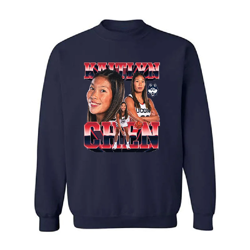 UConn - NCAA Women's Basketball : Kaitlyn Chen - Crewneck Sweatshirt Hoodie with Turtle Neck Cozy Winter UConn - NCAA Women's Basketball : Kaitlyn Chen - Crewneck Sweatshirt Hoodie with Turtle Neck Cozy Winter