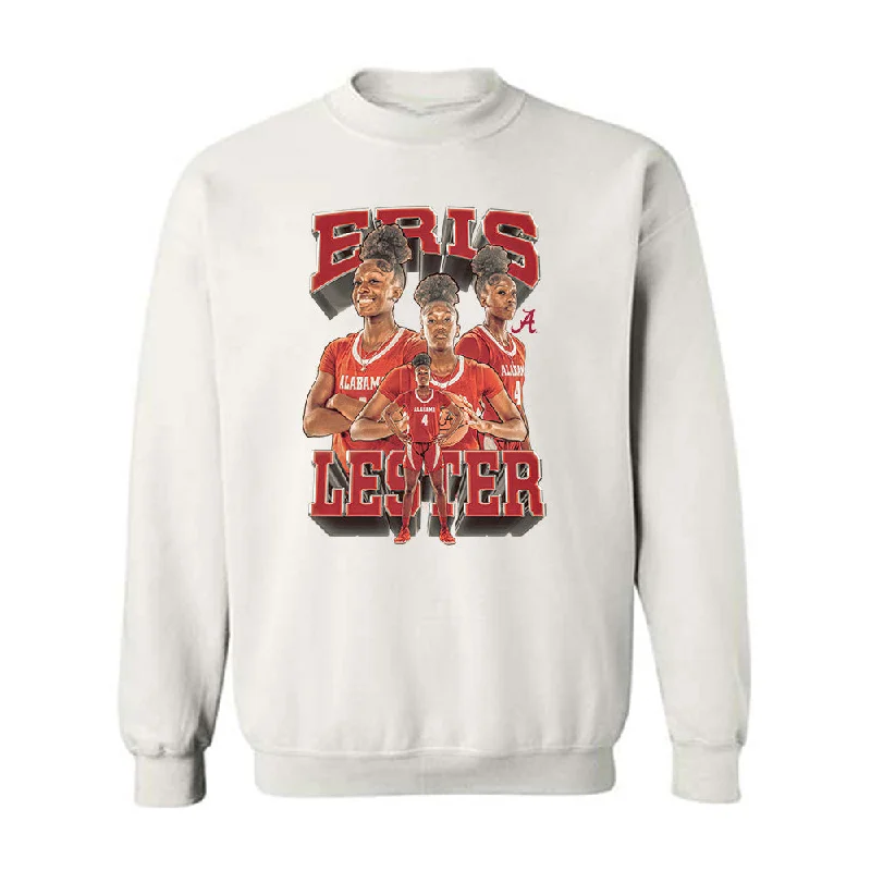 Alabama - NCAA Women's Basketball : Eris Lester - Player Collage Crewneck Sweatshirt Hoodie with Print Artistic Unique Alabama - NCAA Women's Basketball : Eris Lester - Player Collage Crewneck Sweatshirt Hoodie with Print Artistic Unique