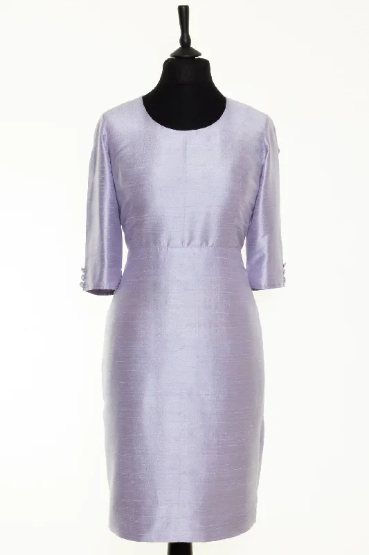 Sophia Dress In Lilac Mist - Round Neck Tunics Corduroy durable