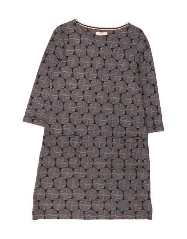 WHITE STUFF Womens Sheath Dress UK 12 Medium Navy Blue Geometric Tunics Chic fashionable WHITE STUFF Womens Sheath Dress UK 12 Medium Navy Blue Geometric Tunics Chic fashionable
