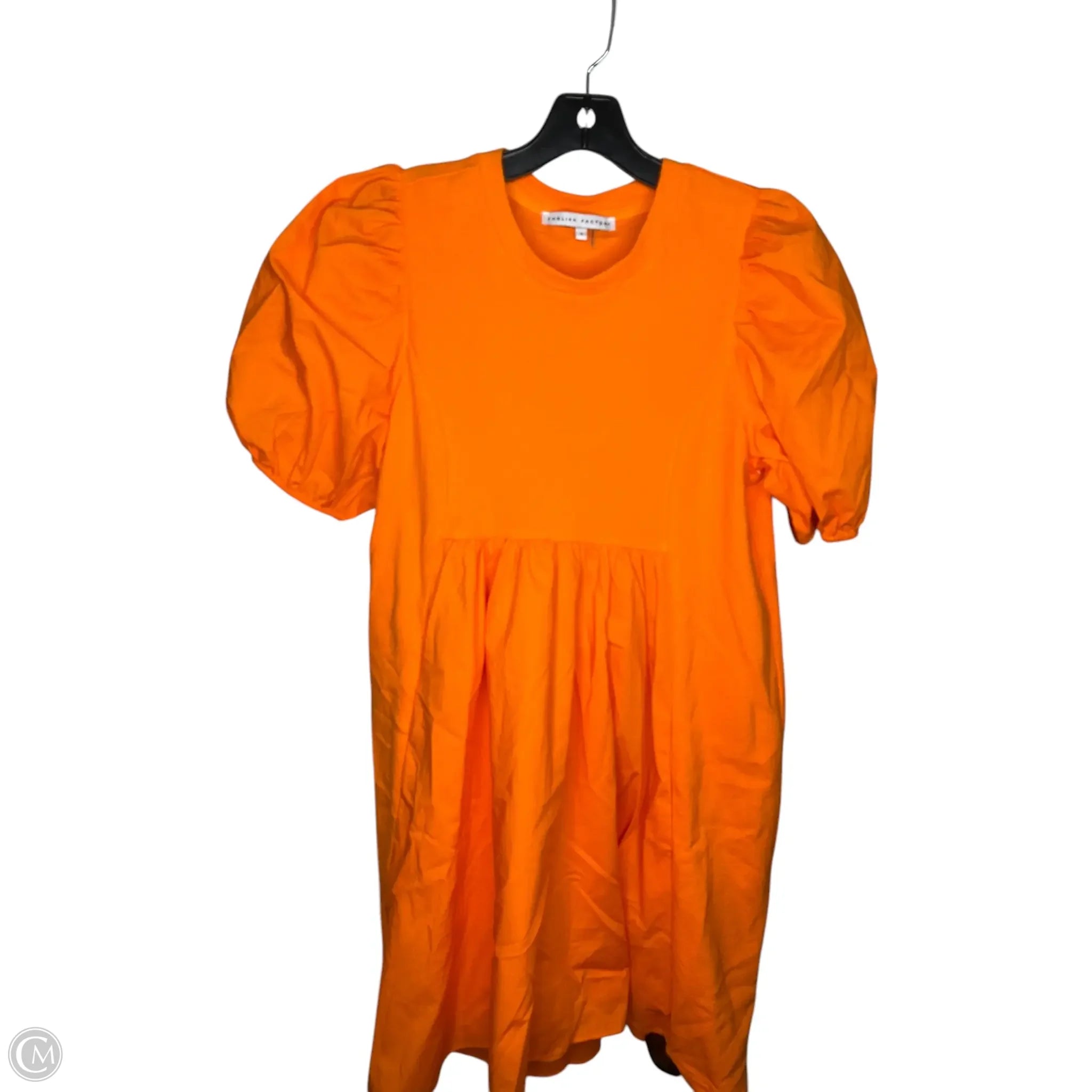 Dress Casual Midi By English Factory In Orange, Size: S Tunics Prom sequined
