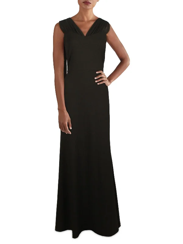 Womens Knit Draped Evening Dress Tunics Mesh breathable