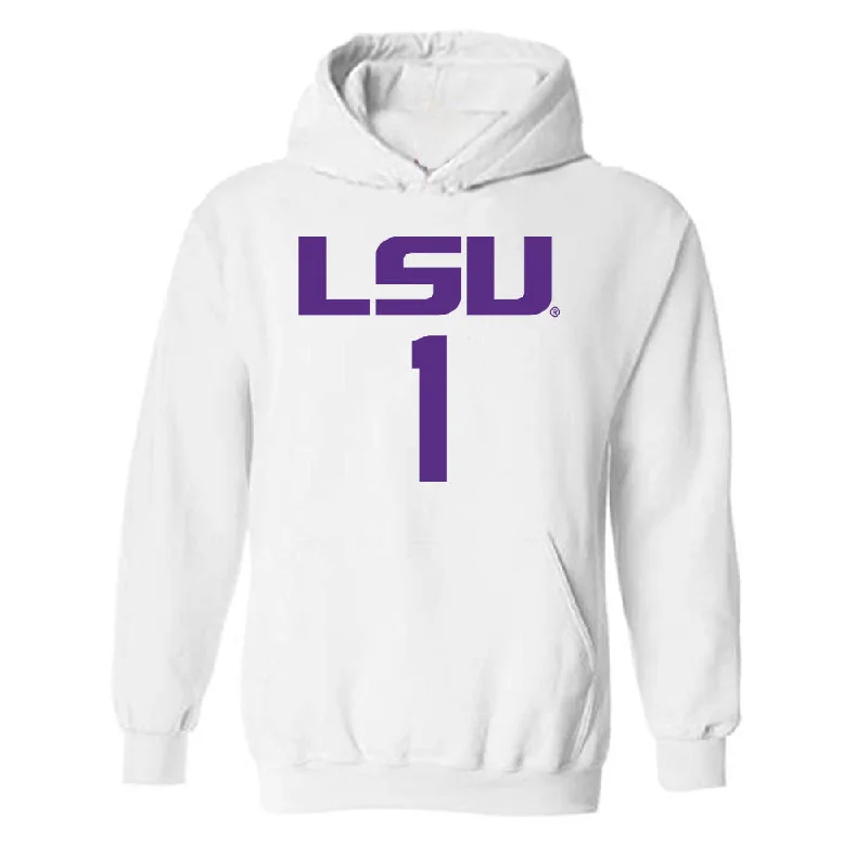 LSU - NCAA Women's Basketball : Mjracle Sheppard - Classic Shersey Hooded Sweatshirt Hoodie with Longline Fit Extended Stylish LSU - NCAA Women's Basketball : Mjracle Sheppard - Classic Shersey Hooded Sweatshirt Hoodie with Longline Fit Extended Stylish