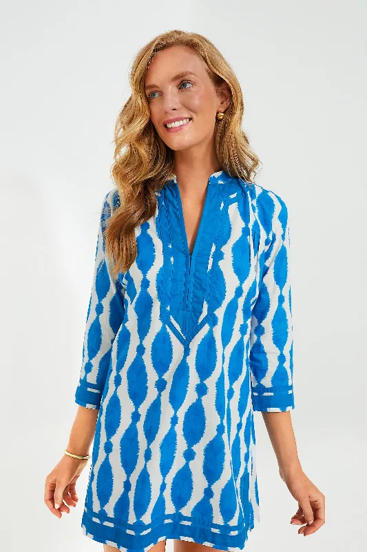 Blue Jalapa Tokyo Short Kurta Dress Tunics Floral girly