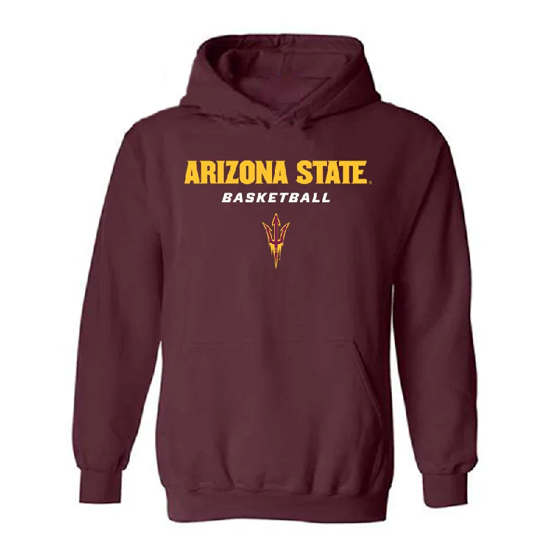 Arizona State - NCAA Women's Basketball : Timya Grice - Classic Shersey Hooded Sweatshirt Hoodie with Earth Tones Natural Calm