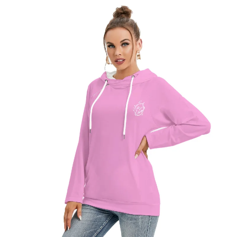 All-Over Print Women's Hoodie With Double Hood Hoodie with Slim Fit Tailored Modern