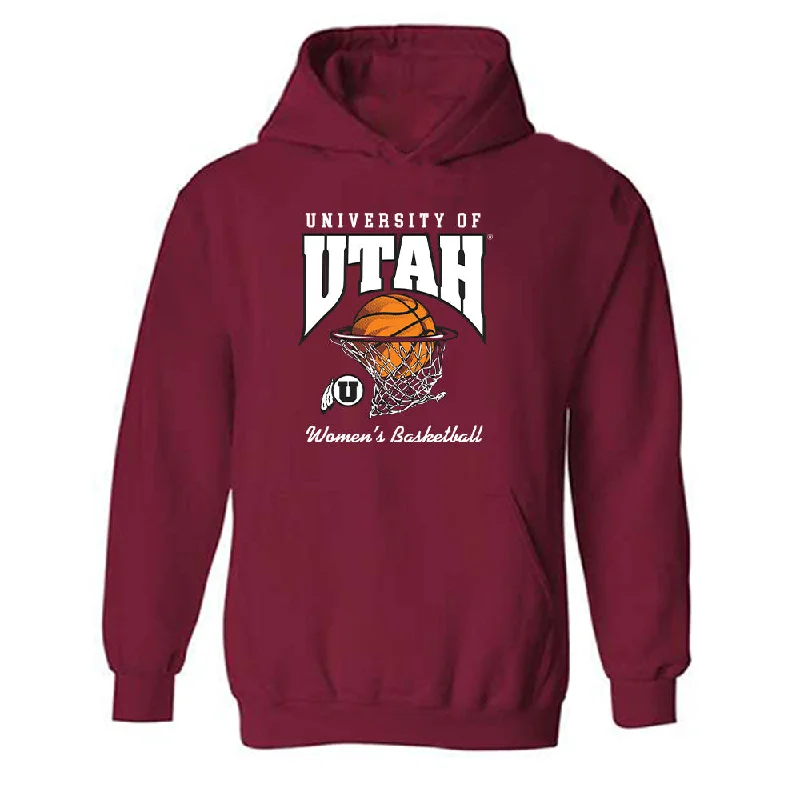 Utah - NCAA Women's Basketball : Grace Foster - Generic Sports Hooded Sweatshirt Hoodie with Side Slits Relaxed Casual Utah - NCAA Women's Basketball : Grace Foster - Generic Sports Hooded Sweatshirt Hoodie with Side Slits Relaxed Casual