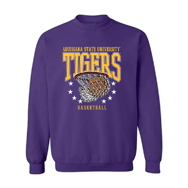 LSU - NCAA Women's Basketball : Mjracle Sheppard - Sports Shersey Crewneck Sweatshirt Hoodie with Set-In Sleeves Structured Classic LSU - NCAA Women's Basketball : Mjracle Sheppard - Sports Shersey Crewneck Sweatshirt Hoodie with Set-In Sleeves Structured Classic