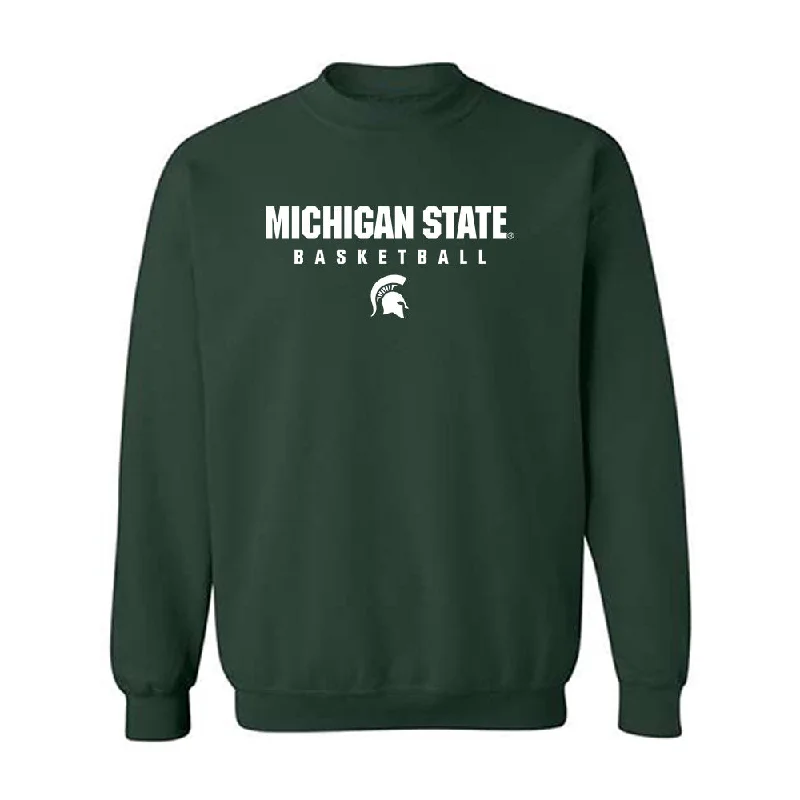 Michigan State - NCAA Women's Basketball : Jaddan Simmons - Classic Shersey Crewneck Sweatshirt Hoodie with Hem Raw Edge Edgy Unfinished Michigan State - NCAA Women's Basketball : Jaddan Simmons - Classic Shersey Crewneck Sweatshirt Hoodie with Hem Raw Edge Edgy Unfinished
