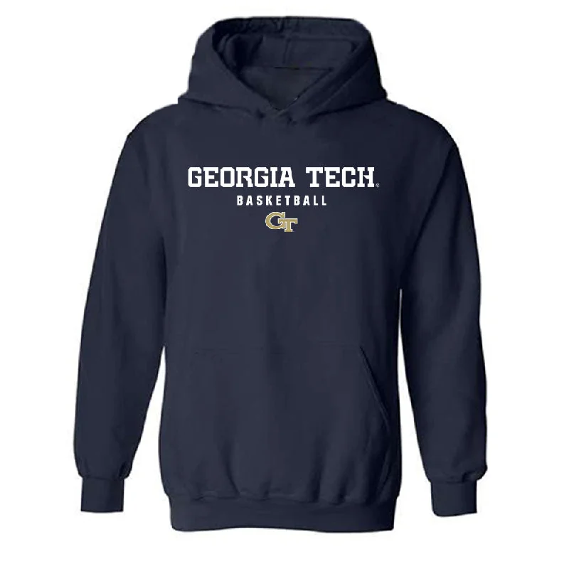 Georgia Tech - NCAA Women's Basketball : Zoesha Smith - Classic Shersey Hooded Sweatshirt Hoodie with Ribbed Hem Stretchable Secure Georgia Tech - NCAA Women's Basketball : Zoesha Smith - Classic Shersey Hooded Sweatshirt Hoodie with Ribbed Hem Stretchable Secure